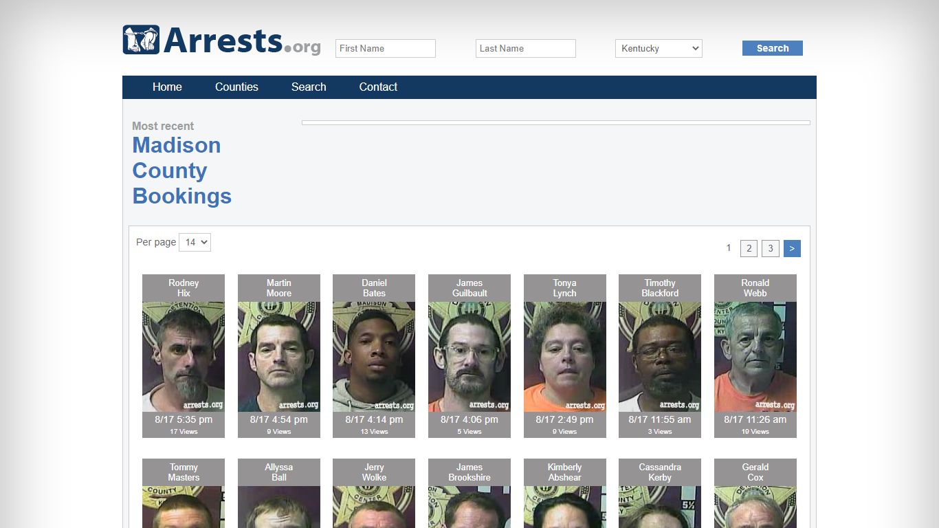Madison County Arrests and Inmate Search